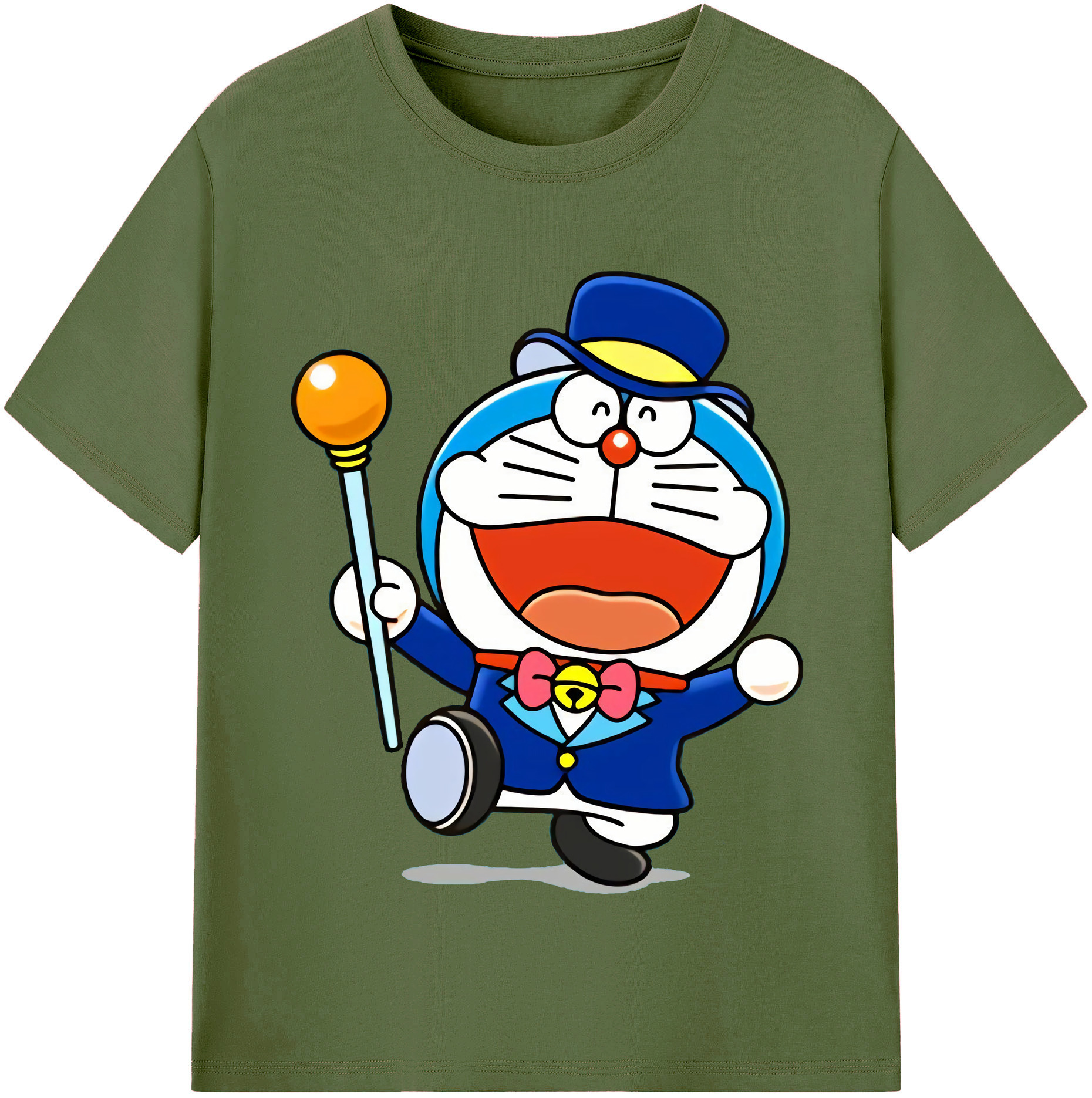 （画像用） ドラえもん Doraemon 綿100％半袖Tシャツ（フロントプリント）